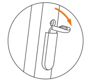 ninebot ES1L Electric Kick Scooter - Open the charge port cover