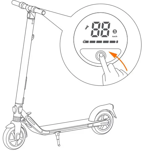 ninebot ES1L Electric Kick Scooter - Power on the KickScooter