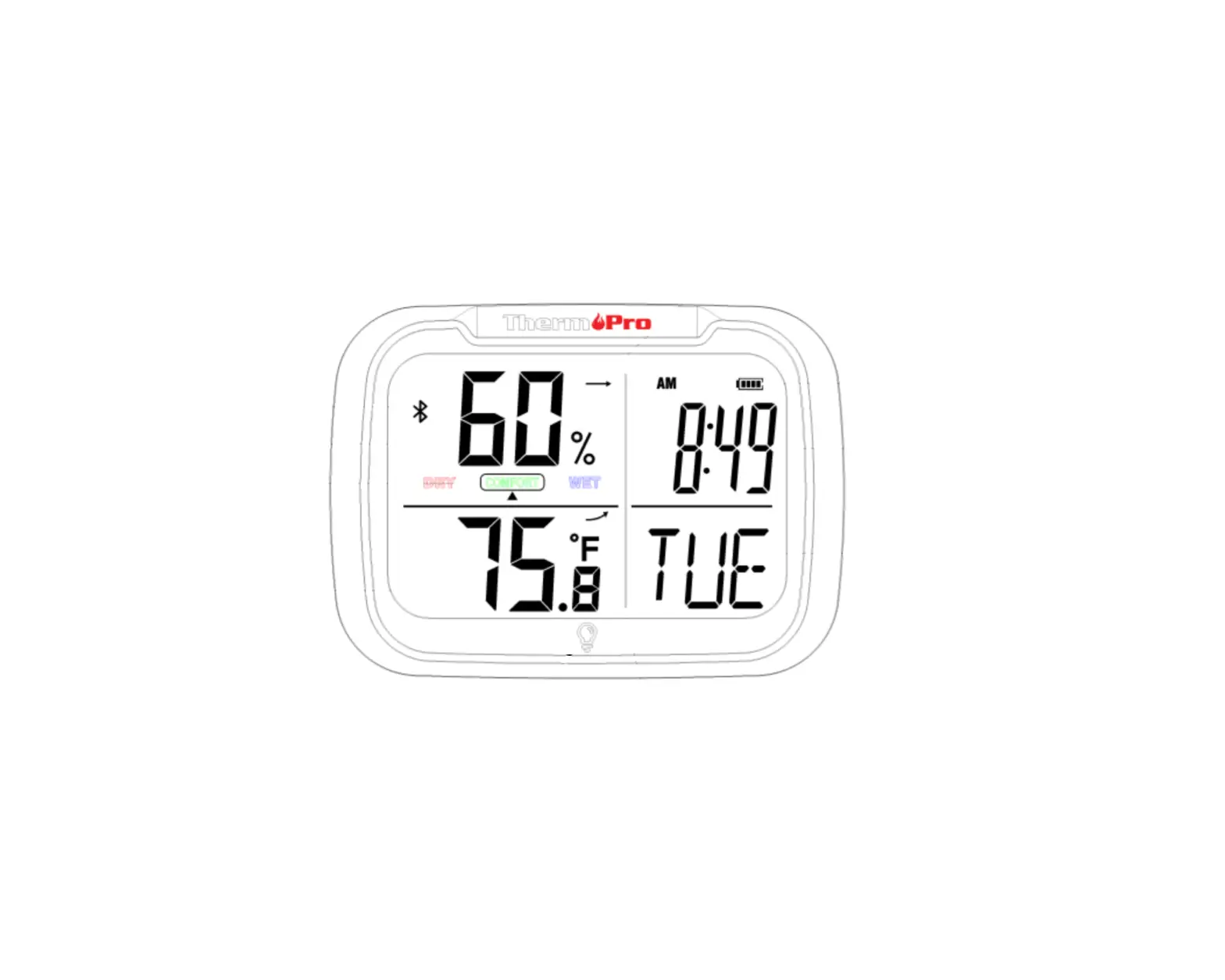 Thermopro Tp393 Bluetooth Humidity And Temperature Monitor User Manual