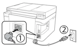 FIG 3 Connect the power cord