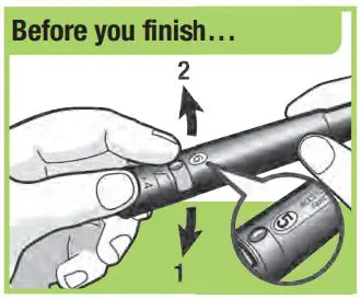 ACCU-CHEK Blood Glucose Meter User Guide - Before you finish