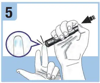 ACCU-CHEK Blood Glucose Meter User Guide - Press the lancing device firmly