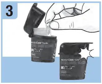 ACCU-CHEK Blood Glucose Meter User Guide - Remove a test strip from the test strip container
