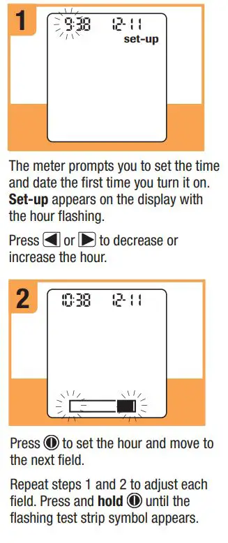 ACCU-CHEK Blood Glucose Meter User Guide - Set the Time and Date