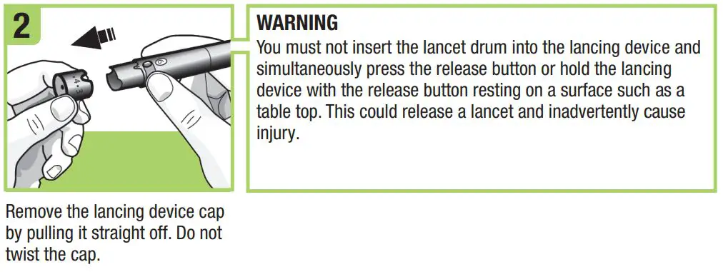 ACCU-CHEK Blood Glucose Meter User Guide - Set up the Lancing Device 2
