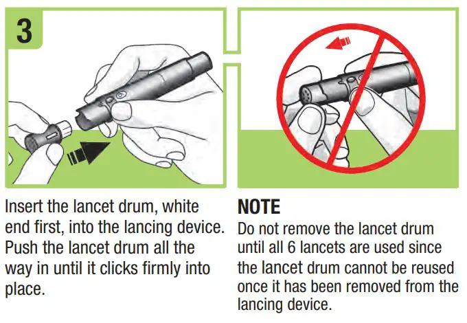 ACCU-CHEK Blood Glucose Meter User Guide - Set up the Lancing Device 3