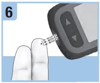 ACCU-CHEK Blood Glucose Meter User Guide - Touch the yellow edge