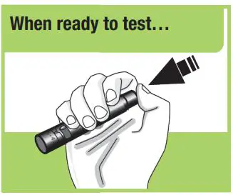 ACCU-CHEK Blood Glucose Meter User Guide - Using the lancing device