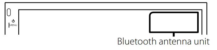 KENWOOD DMX125BT Monitor with Receiver - Bluetooth 1