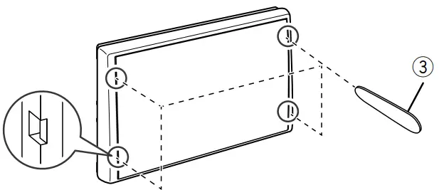 KENWOOD DMX125BT Monitor with Receiver - Removing the trim