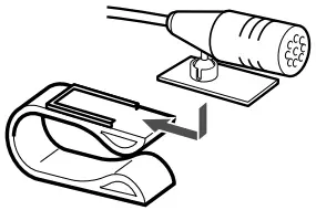 KENWOOD DMX125BT Monitor with Receiver - Swap the clips