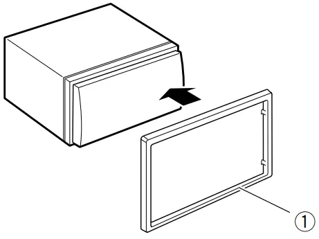 KENWOOD DMX125BT Monitor with Receiver - Trim plate