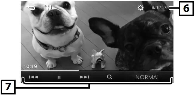 KENWOOD DMX125BT Monitor with Receiver - Video playback