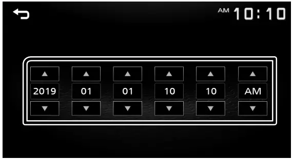 KENWOOD DMX125BT Monitor with Receiver - clock time