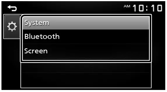 KENWOOD DMX125BT Monitor with Receiver - corresponding key