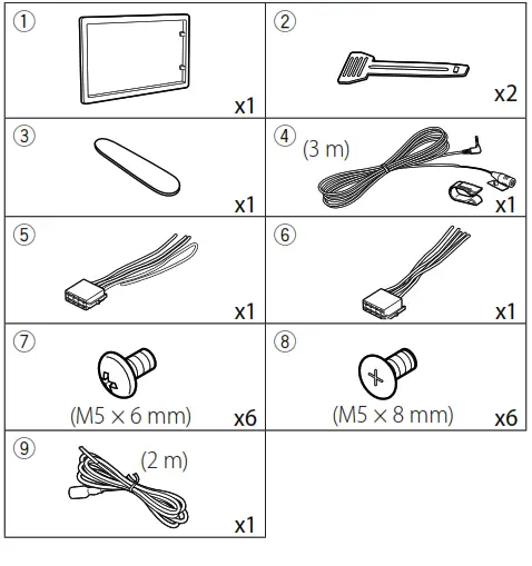 KENWOOD DMX125BT Monitor with Receiver - for installation