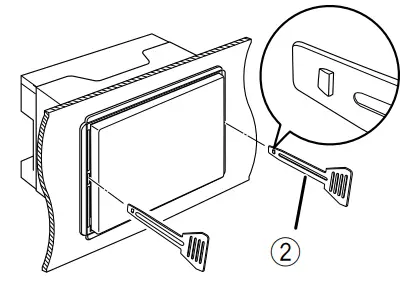 KENWOOD DMX125BT Monitor with Receiver - inserted extraction