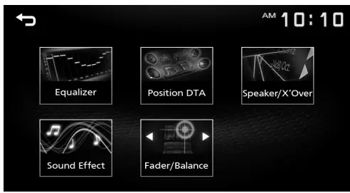 KENWOOD DMX125BT Monitor with Receiver - operation method