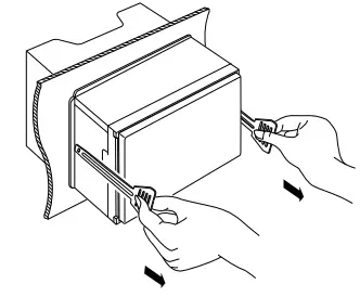 KENWOOD DMX125BT Monitor with Receiver - pins on