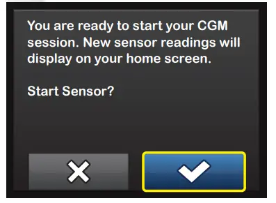 TANDEM Connecting the Dexcom G6 CGM Transmitter to the t slim X2 Insulin Pump - To start a new sensor session 3