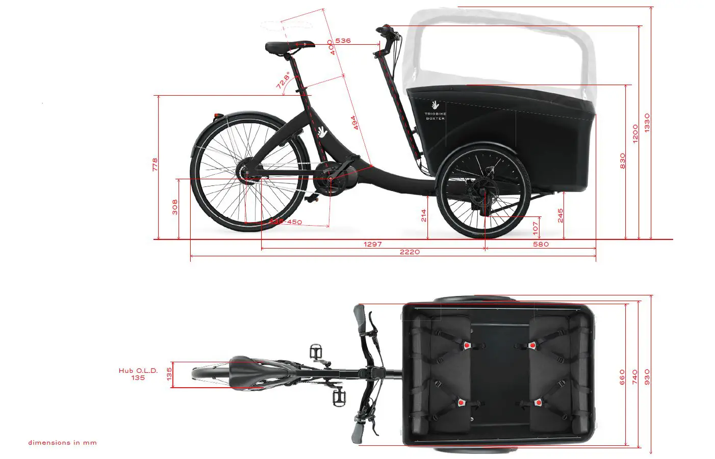 TRIOBIKE Boxter Air Crago Bike For 4 Kids fig13