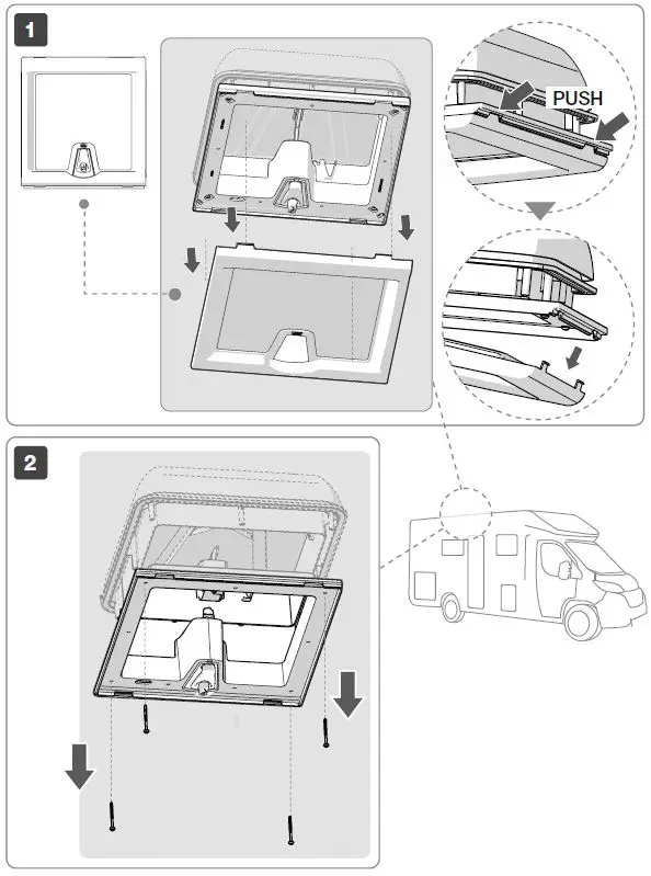 FIAMMA M319 Additional Turbo Fan Kit Turbo-Vent 28 F-3