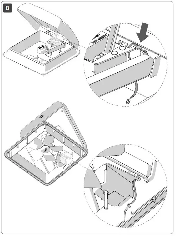 FIAMMA M319 Additional Turbo Fan Kit Turbo-Vent 28 F-5