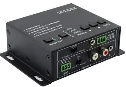 KanexPro AP2DBL Mini Audio Amplifier with Mic Mixer fig1