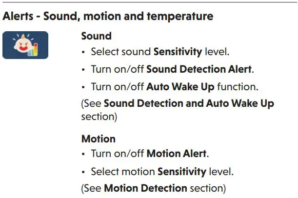 vtech VM919HD Full Color Pan and Tilt HD Video Monitor User Guide - Main Menu