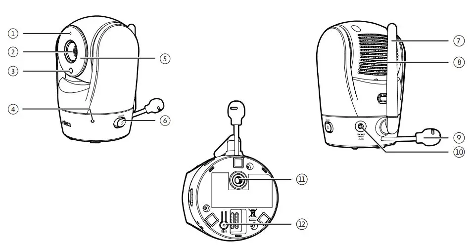 vtech VM919HD Full Color Pan and Tilt HD Video Monitor User Guide - Overview