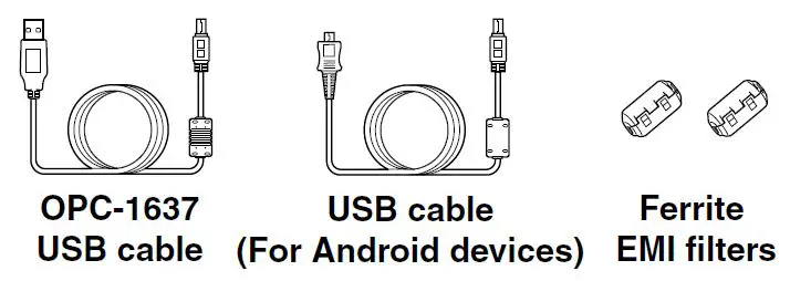 iCOM OPC-2350LU Data Cable fig 1