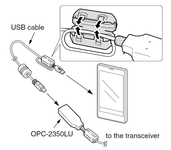 iCOM OPC-2350LU Data Cable fig 5