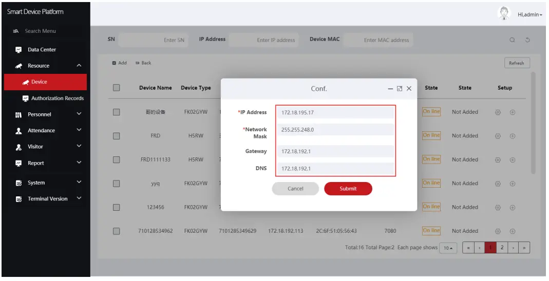 HEROSPEED FK03AY Smart Device 2000 Face Recognition Thermal Camera - app 2