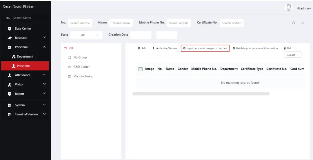 HEROSPEED FK03AY Smart Device 2000 Face Recognition Thermal Camera - app5