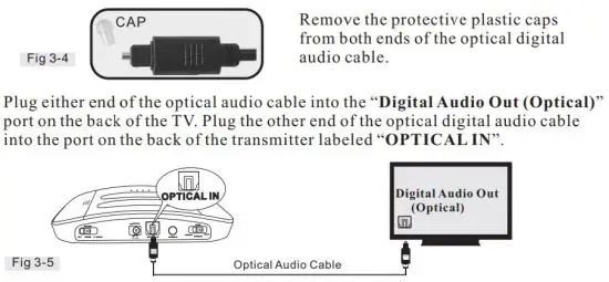 FIG 9 Hook up SIMOLIO to the Optical Audio Out Port of the TV or other Audio Device.JPG