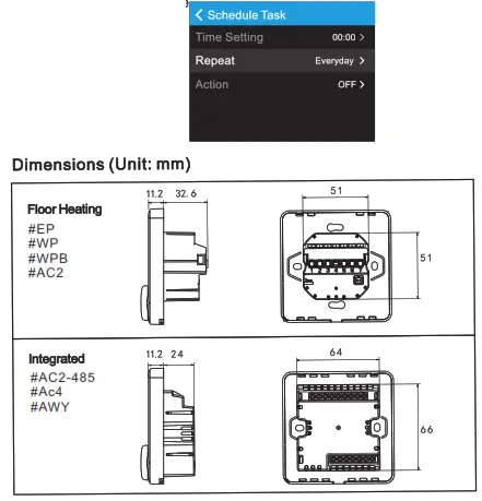 BEOK TCR7 WiFi RGB Colorful LCD Screen Smart Thermostat - fig