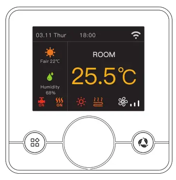 BEOK TCR7 WiFi RGB Colorful LCD Screen Smart Thermostat