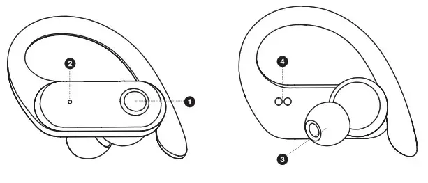 MERKURY MI-E048T Polaris True Wireless Earbuds - true wireless
