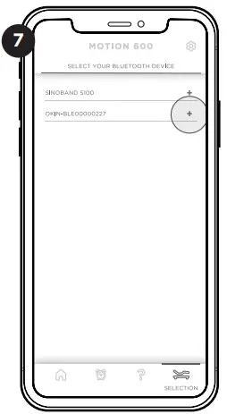 GLIDEAWAY Motion for Bluetooth App - fig 7