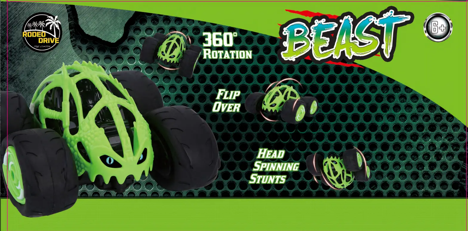RODEO DRIVE RD19H001 Beast Green Stunt RC