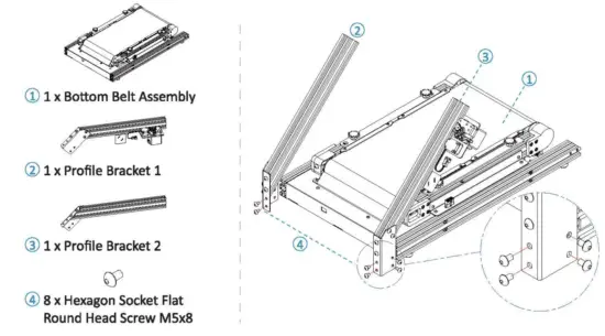 sainSmart INFI 20 Belt 3D Printer - fig2