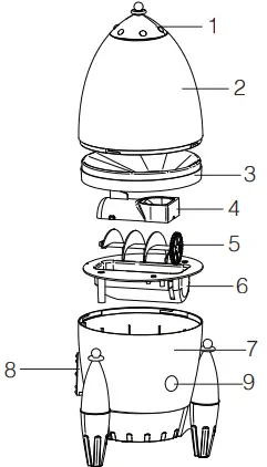 F A O SCHWARZ 29930179 Candy Rocket Sweet Dispenser-fig3
