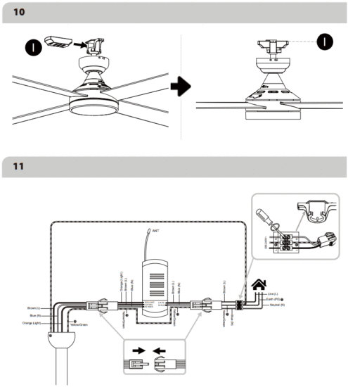 EGLO 35084 TRINIDAD LED Ceiling Fan - Fig 4