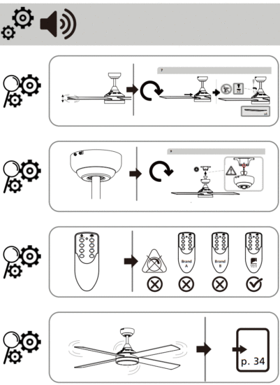 EGLO 35084 TRINIDAD LED Ceiling Fan - Fig 9