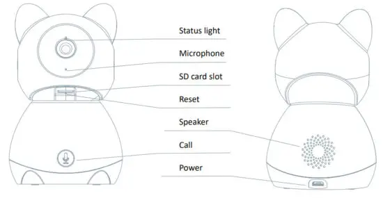 TESLA 1239195 Smart Camera 360 Baby - figure 1