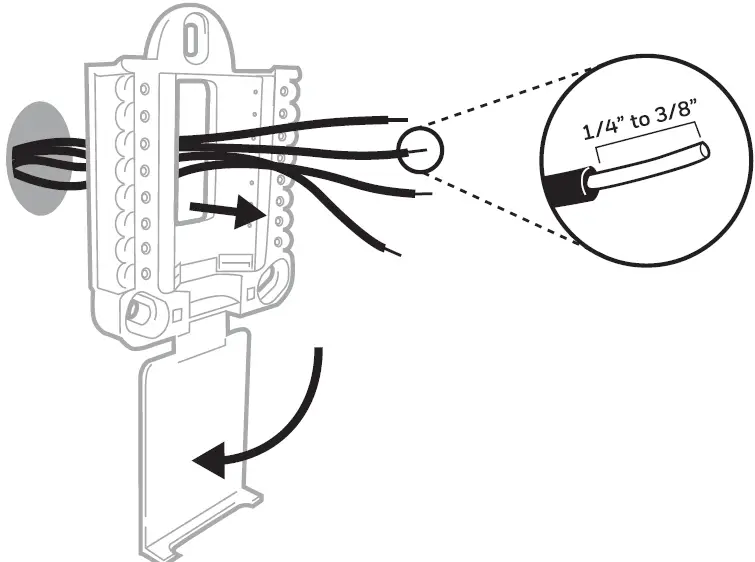 Bundle and insert wires through the UWP