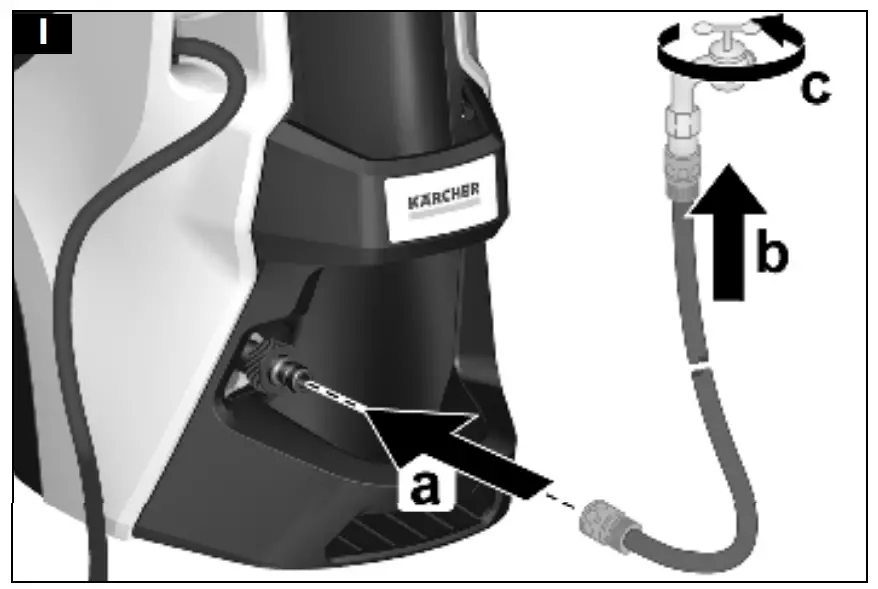 K 7 Premium Smart Control Powerful Pressure Washer Initial startup