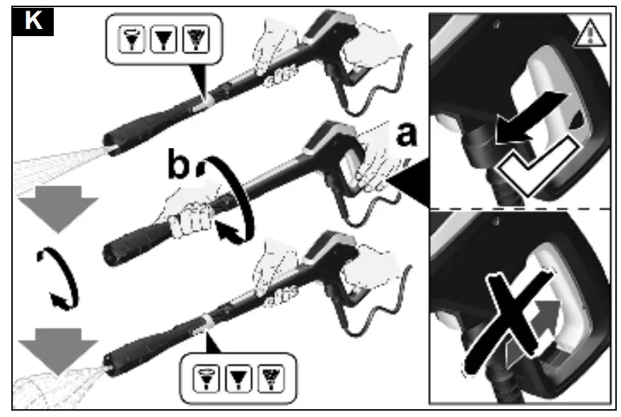 K 7 Premium Smart Control Powerful Pressure Washer Operation illustration
