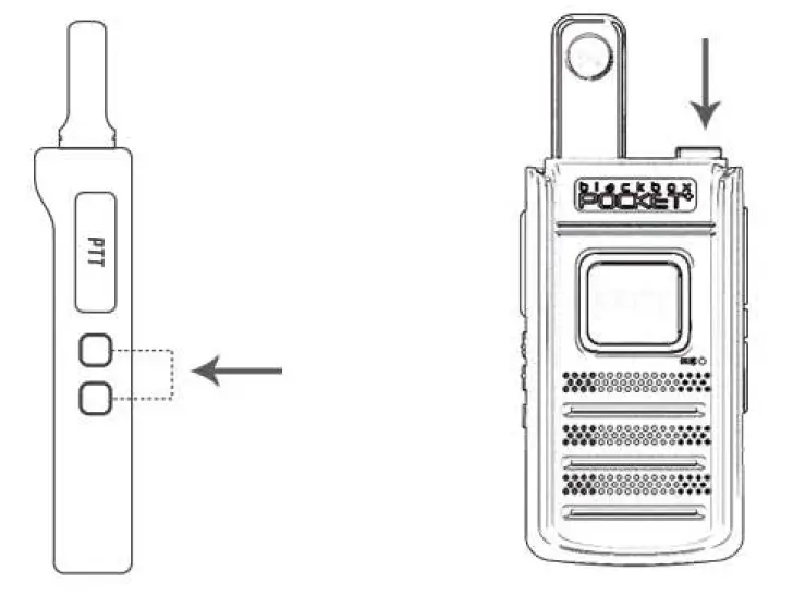 Klein electronics B07HCMLTYY Pocket UHF 2 Way Radio FIG 3
