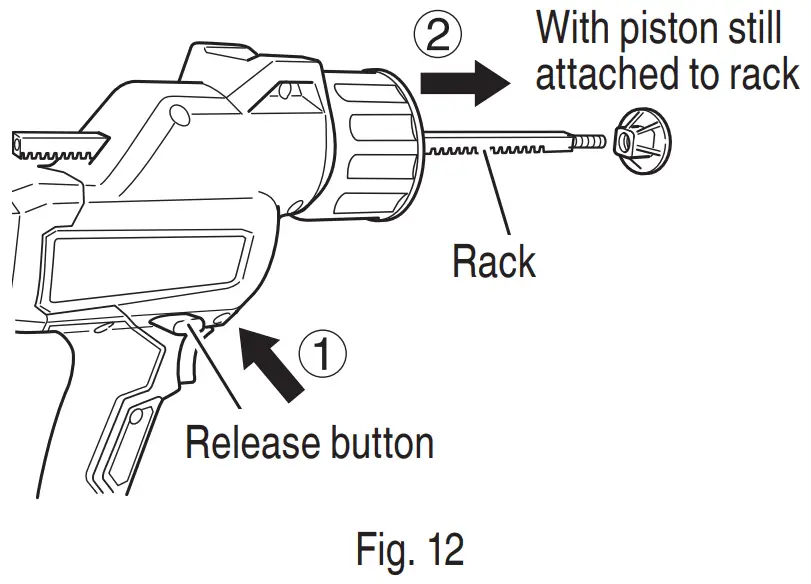 HiKOKI AC 18DA Cordless Caulking Gun - FIG 12